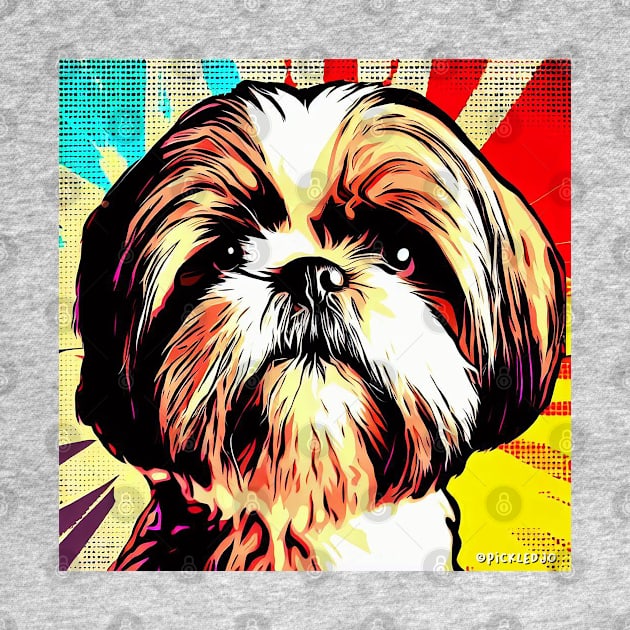 Shih Tzu pop art by Sketchy